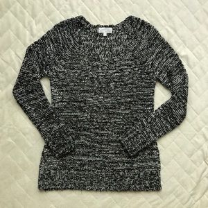 Black and white sweater